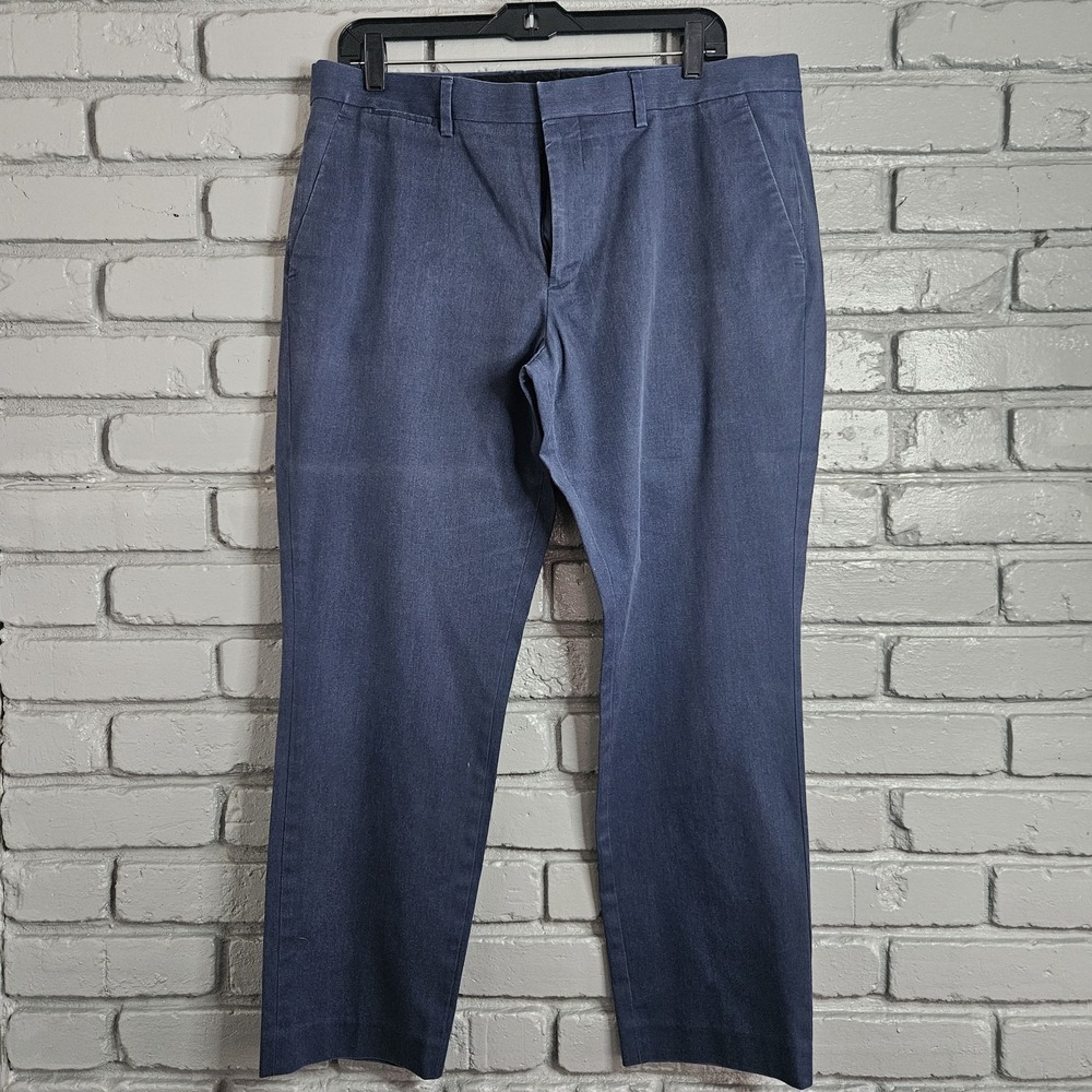 Express Mens Dress Pants Navy Blue Flat‎ Front 38x28